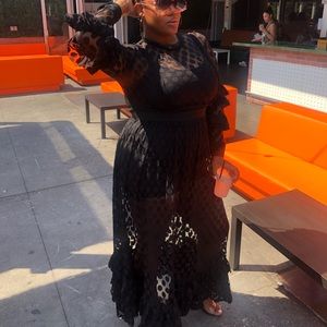 Polka Dot Maxi Dress